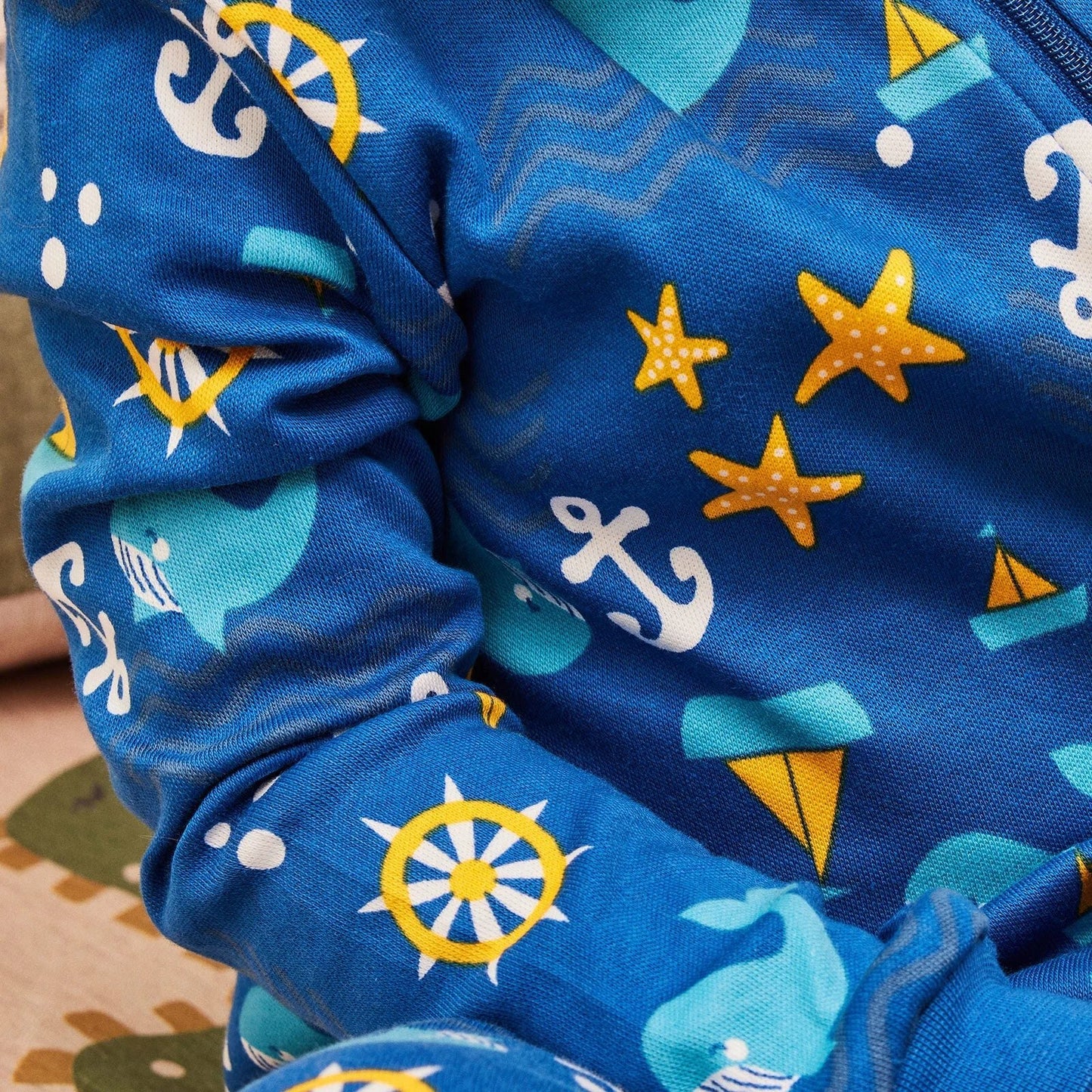 HelloBaby Boy Jumpsuit - Navy Blue - mezetto ebebek ebebek