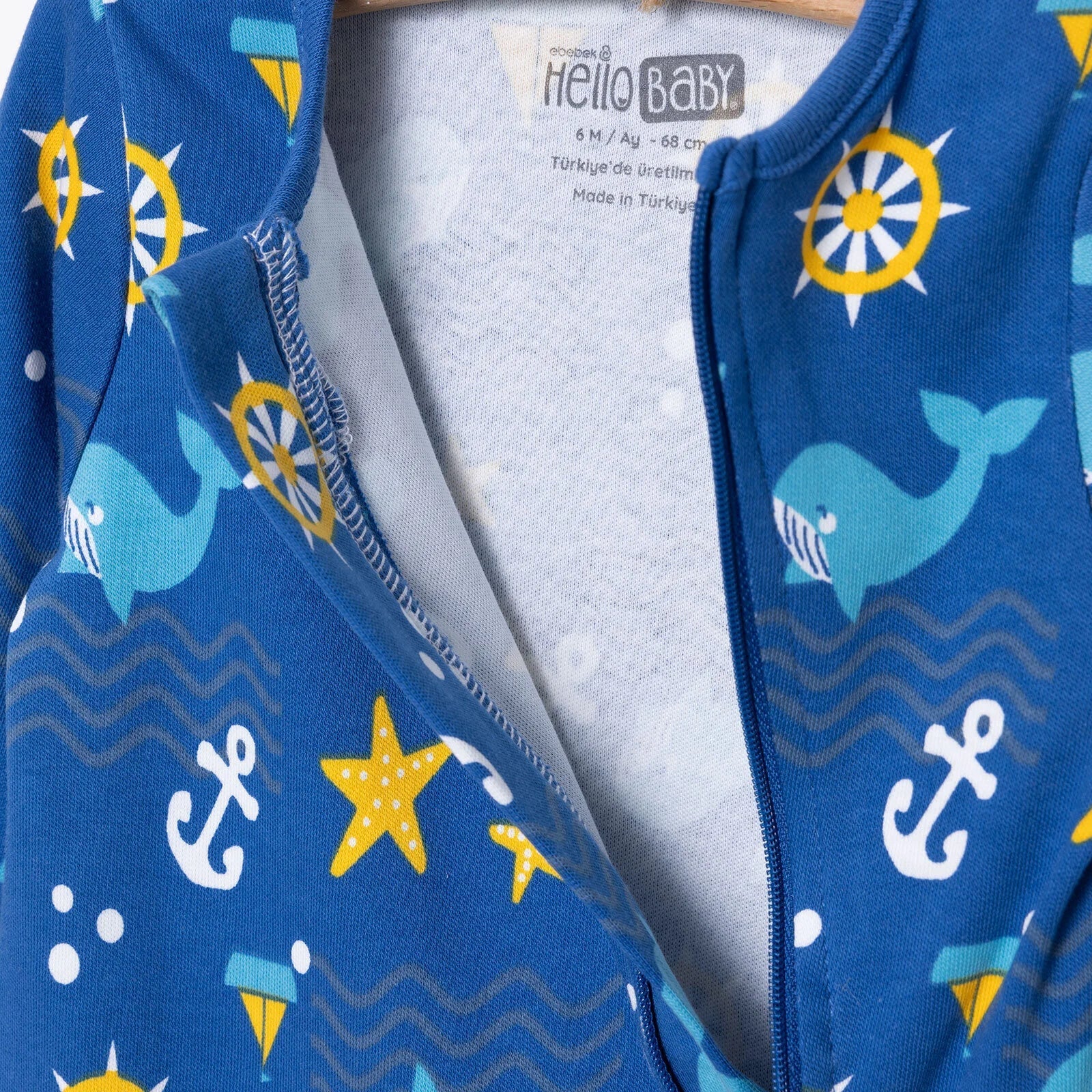 HelloBaby Boy Jumpsuit - Navy Blue - mezetto ebebek ebebek