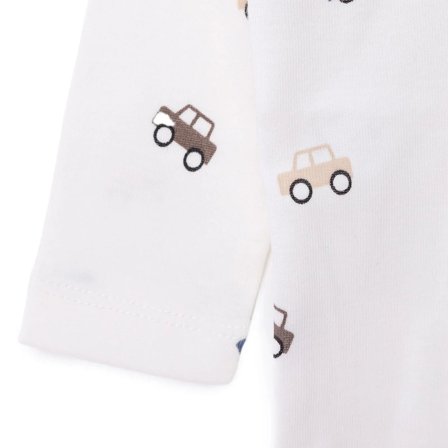 HelloBaby Boy Long Sleeve Bodysuit - Ecru - mezetto ebebek ebebek