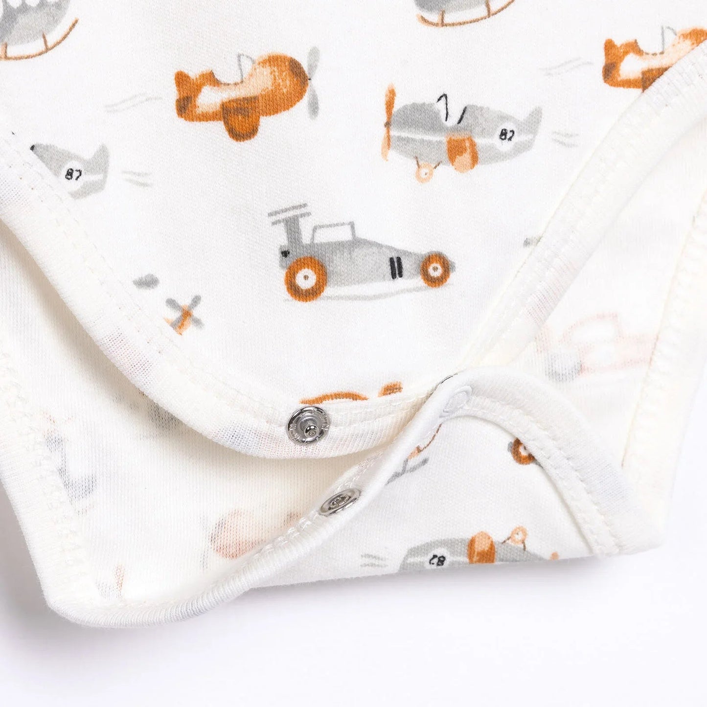 HelloBaby Boy Long Sleeve Bodysuit - Ecru - mezetto ebebek ebebek