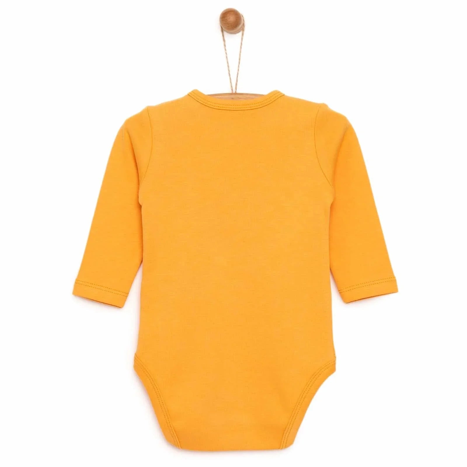 HelloBaby Boy Long Sleeve Bodysuit - Orange - mezetto ebebek ebebek