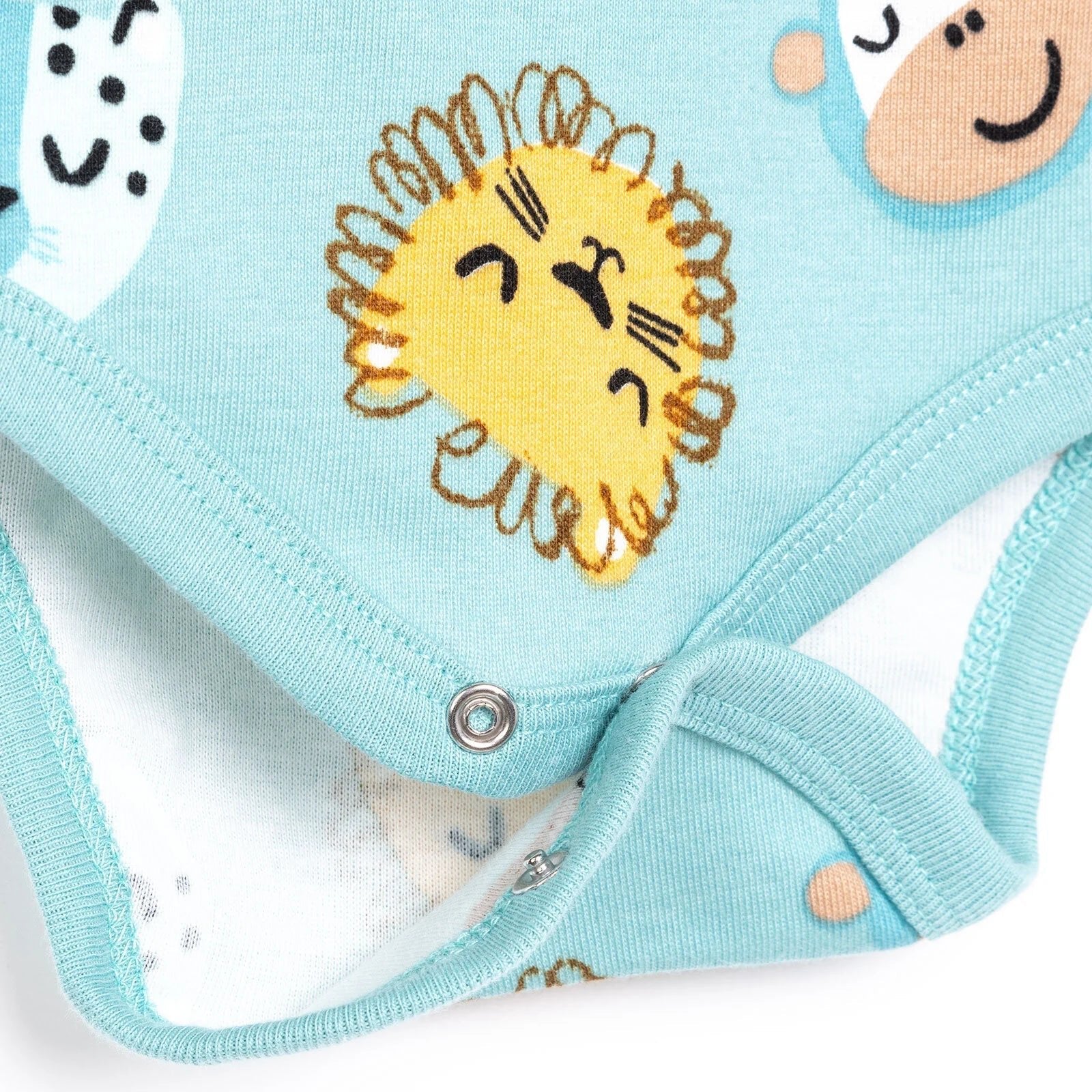 HelloBaby Boy Long Sleeve Bodysuit - Petrol Green - mezetto ebebek ebebek