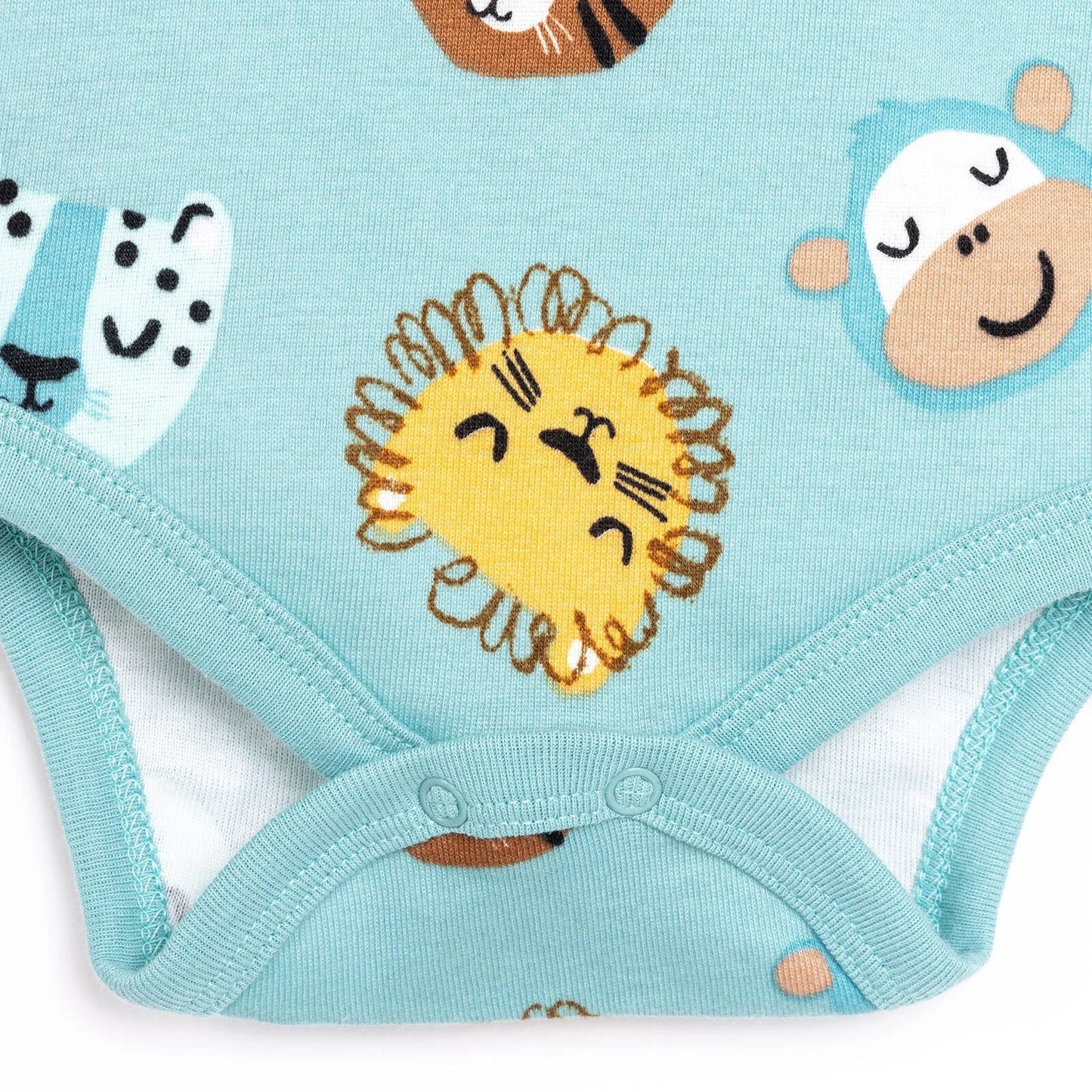 HelloBaby Boy Long Sleeve Bodysuit - Petrol Green - mezetto ebebek ebebek