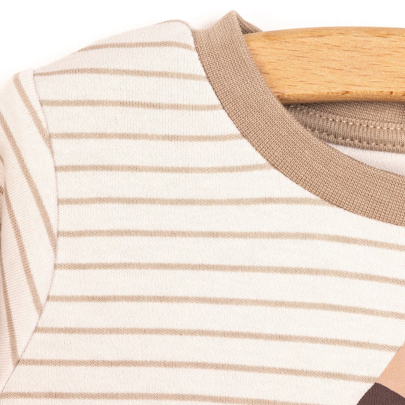 HelloBaby Boy Long Sleeve Pyjamas Set - Beige - mezetto ebebek ebebek