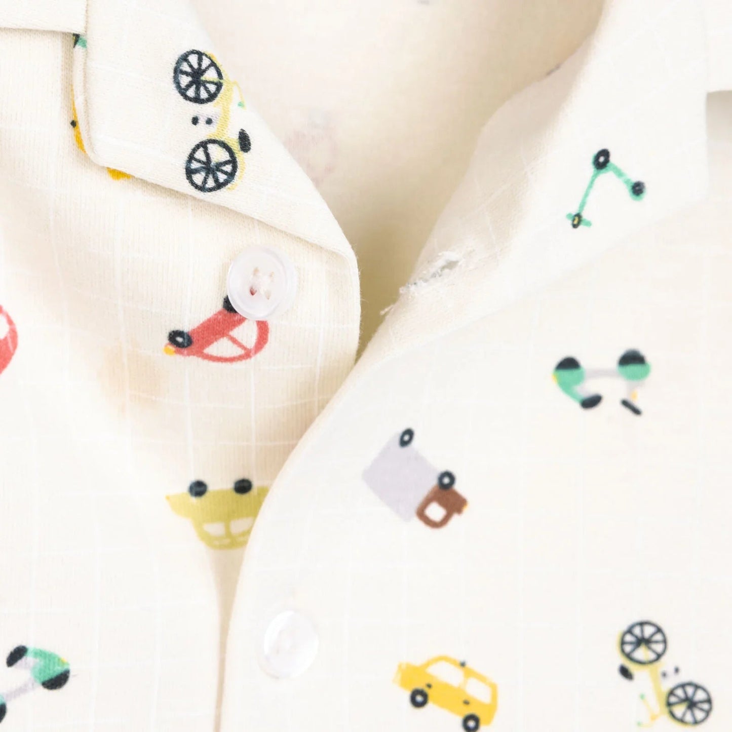 HelloBaby Boy Long Sleeve Pyjamas Set - Ecru - mezetto ebebek ebebek