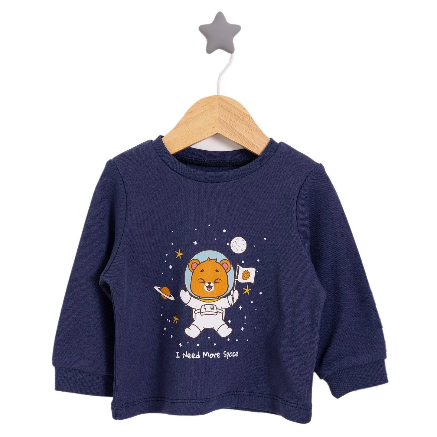 HelloBaby Boy Long Sleeve Pyjamas Set - Navy Blue - mezetto ebebek ebebek