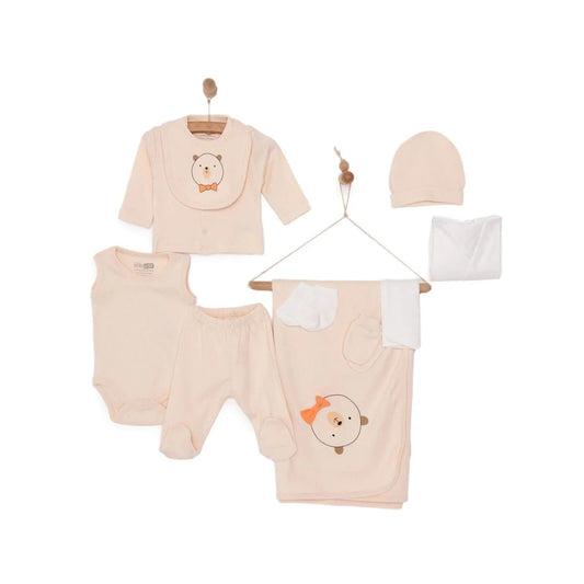 HelloBaby Boy Newborn Set 10 pcs - Ecru - mezetto ebebek ebebek