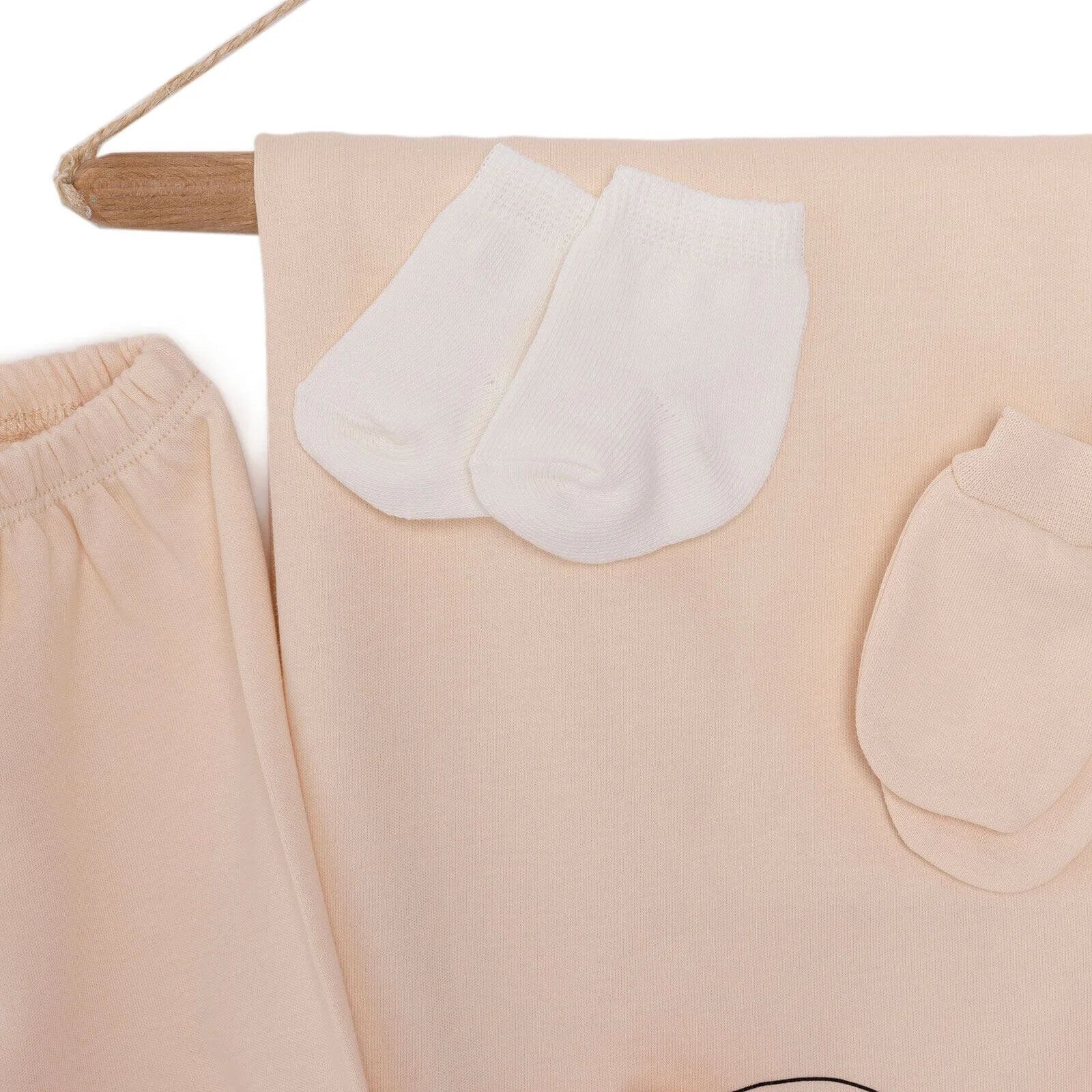 HelloBaby Boy Newborn Set 10 pcs - Ecru - mezetto ebebek ebebek