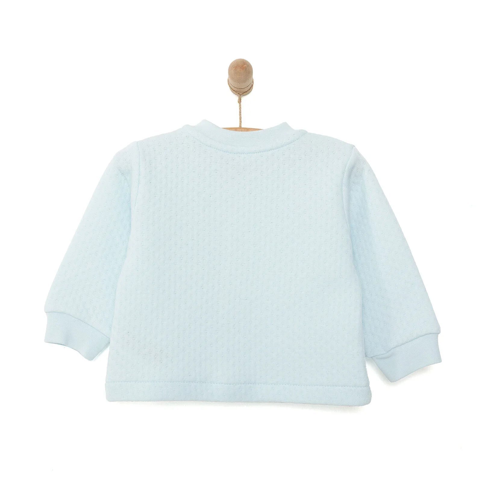 HelloBaby Boy Quilted Cardigan - Blue - mezetto ebebek ebebek