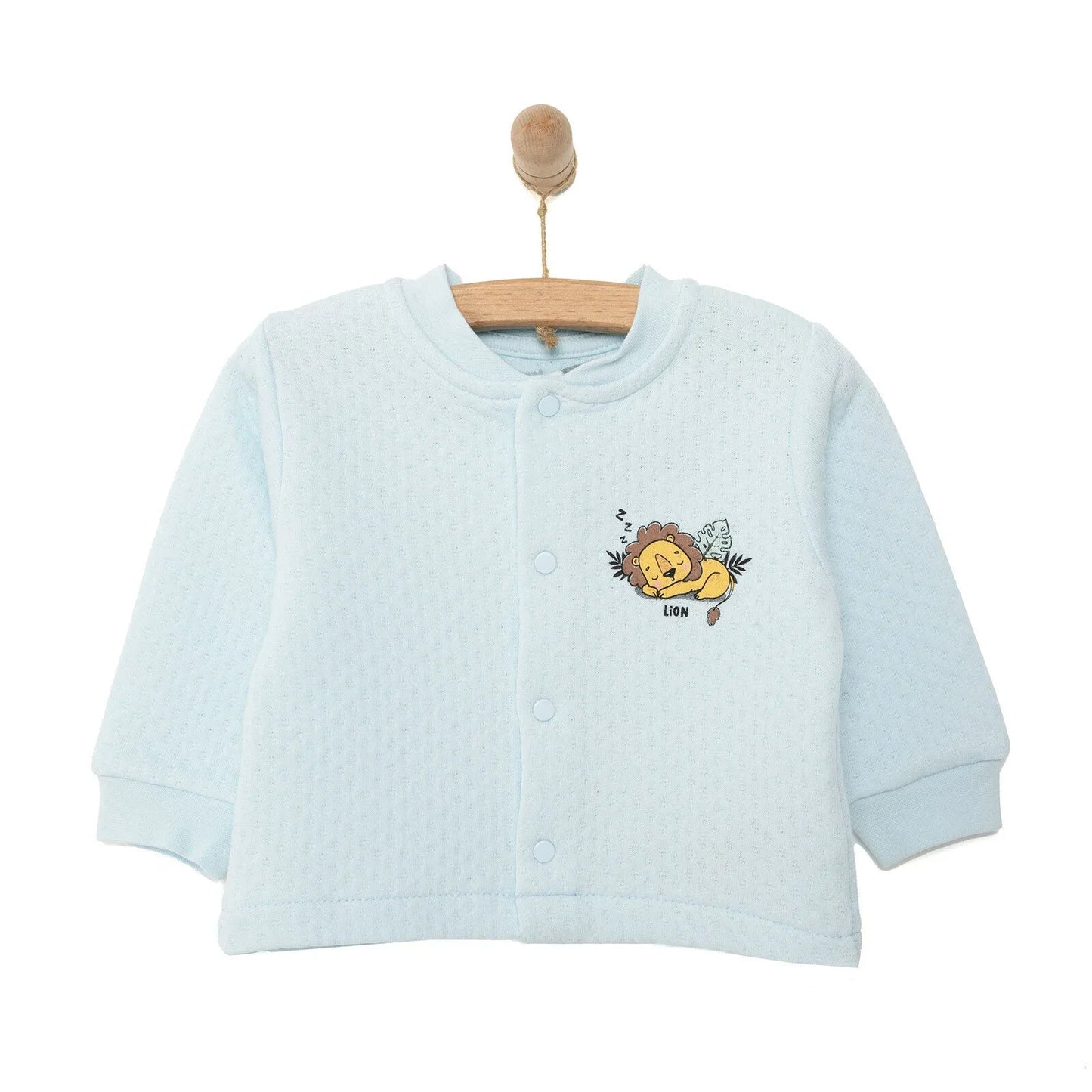 HelloBaby Boy Quilted Cardigan - Blue - mezetto ebebek ebebek