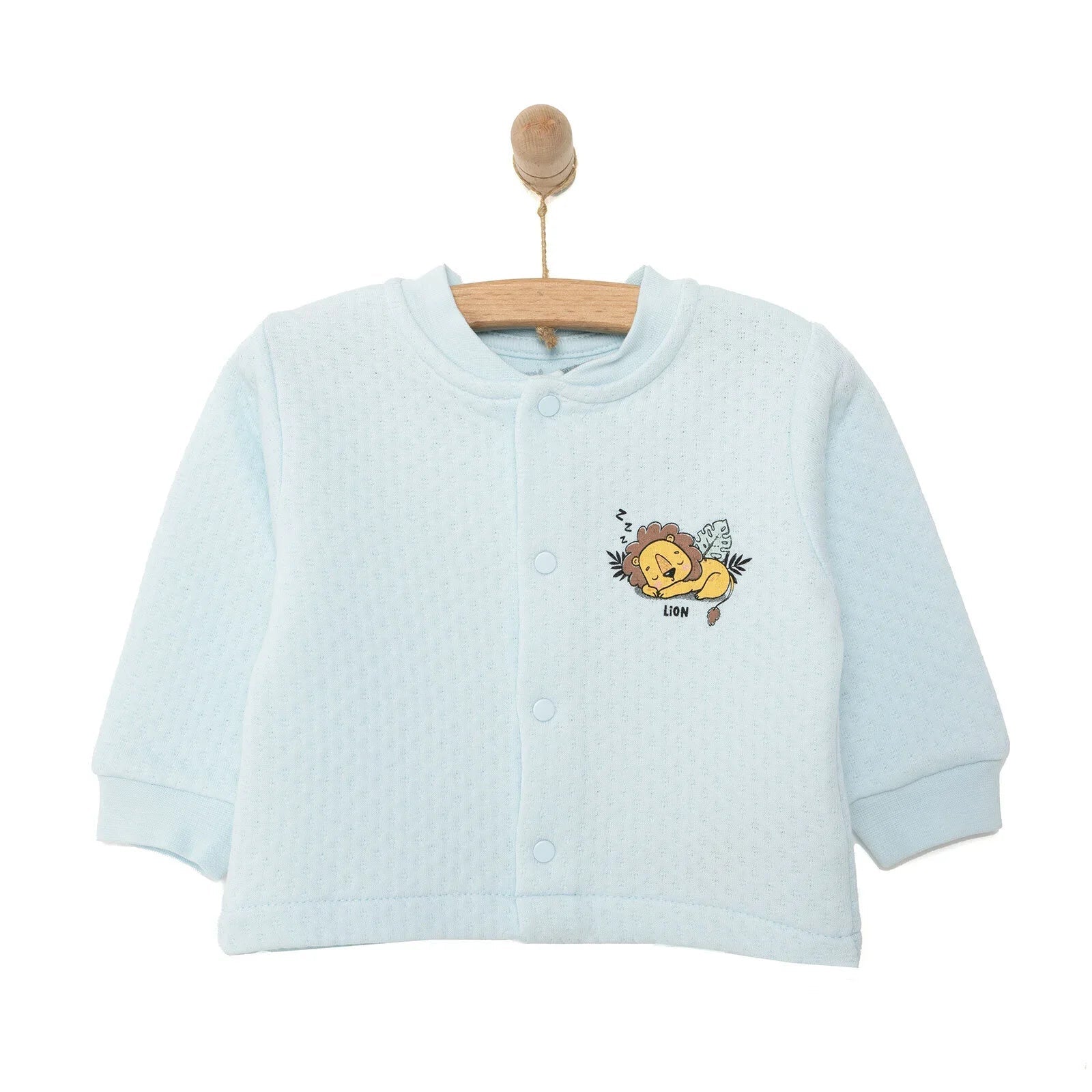 HelloBaby Boy Quilted Cardigan - Blue - mezetto ebebek ebebek
