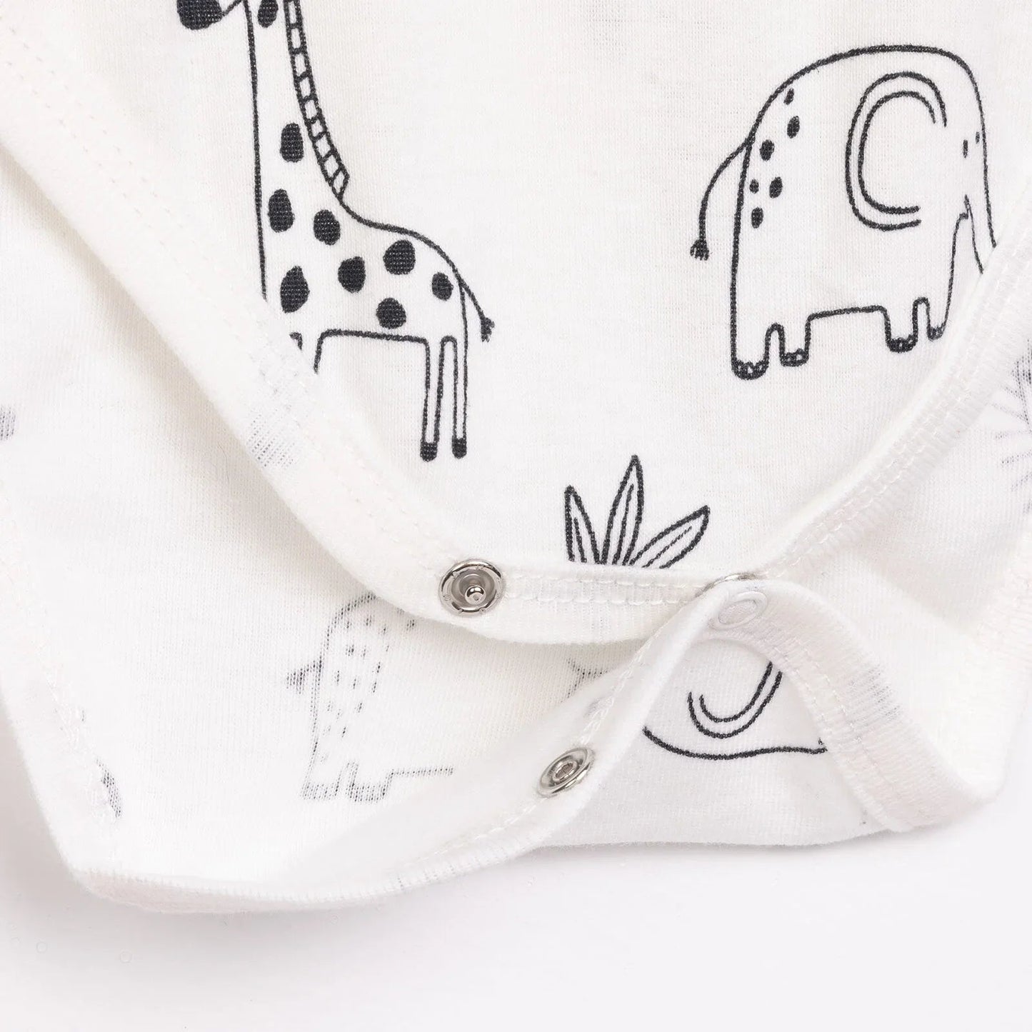 HelloBaby Boy Short Sleeve Bodysuit - Ecru - mezetto ebebek ebebek