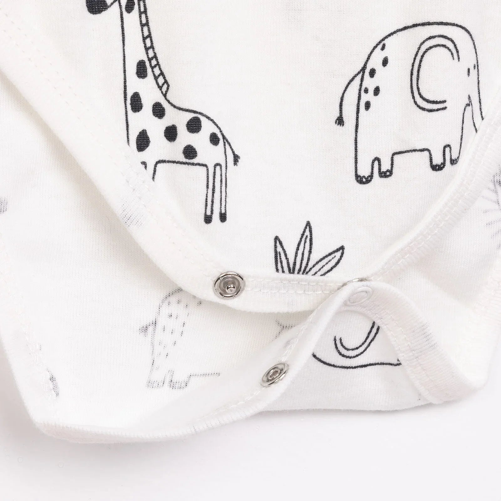 HelloBaby Boy Short Sleeve Bodysuit - Ecru - mezetto ebebek ebebek