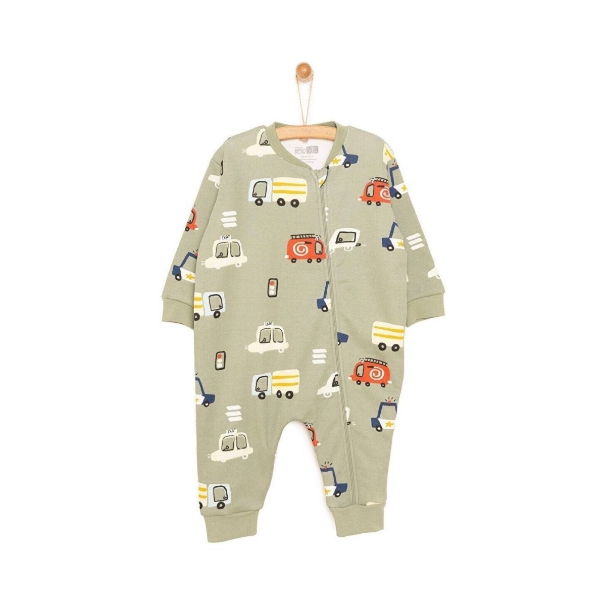 HelloBaby Boy Sleepsuit - Khaki - mezetto ebebek ebebek