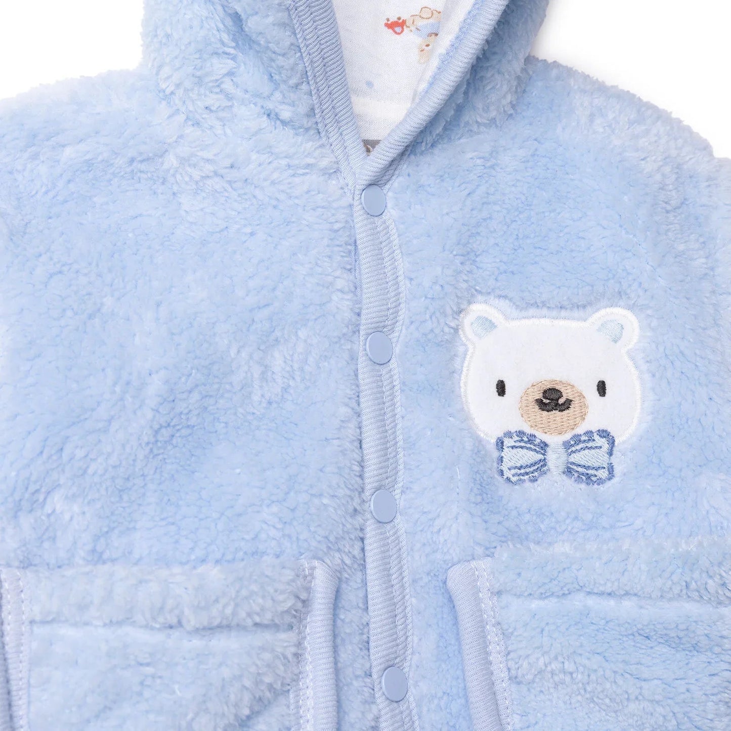 HelloBaby Cardigan - Blue - mezetto ebebek ebebek