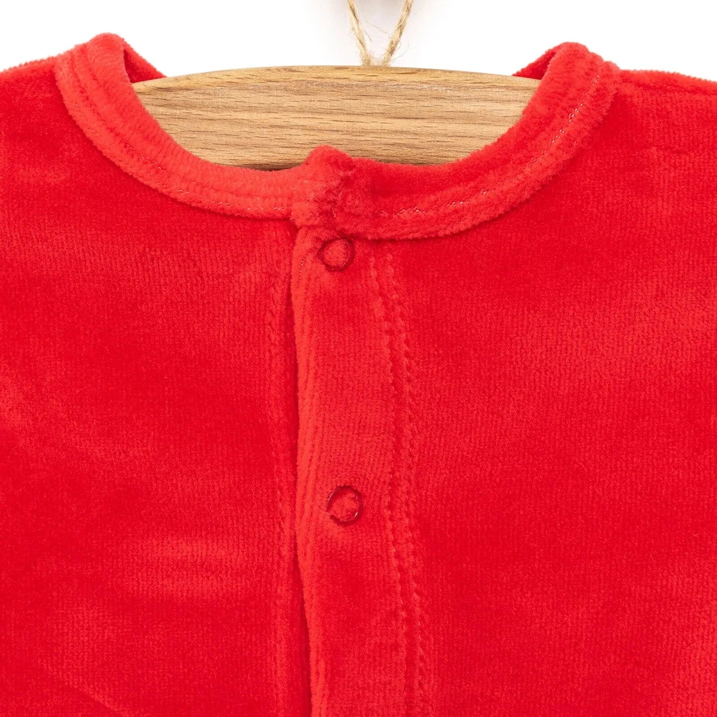 HelloBaby Cardigan - Footed Bottom - Red - mezetto ebebek ebebek