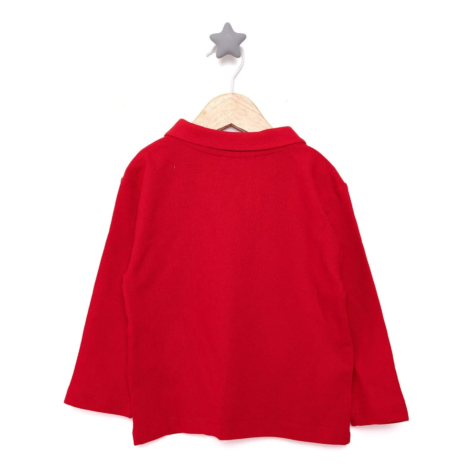HelloBaby Celebration Unisex Long Sleeve Bodysuit - Red - mezetto ebebek ebebek