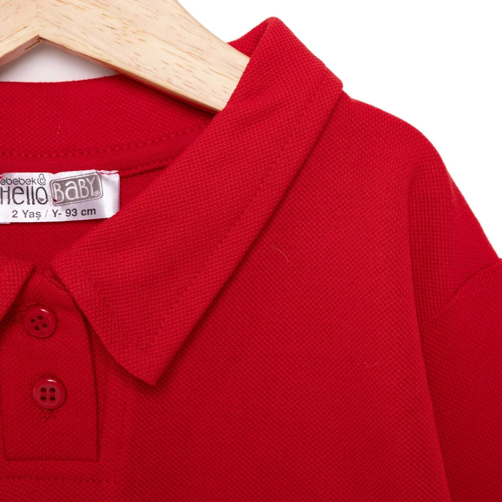 HelloBaby Celebration Unisex Long Sleeve Bodysuit - Red - mezetto ebebek ebebek