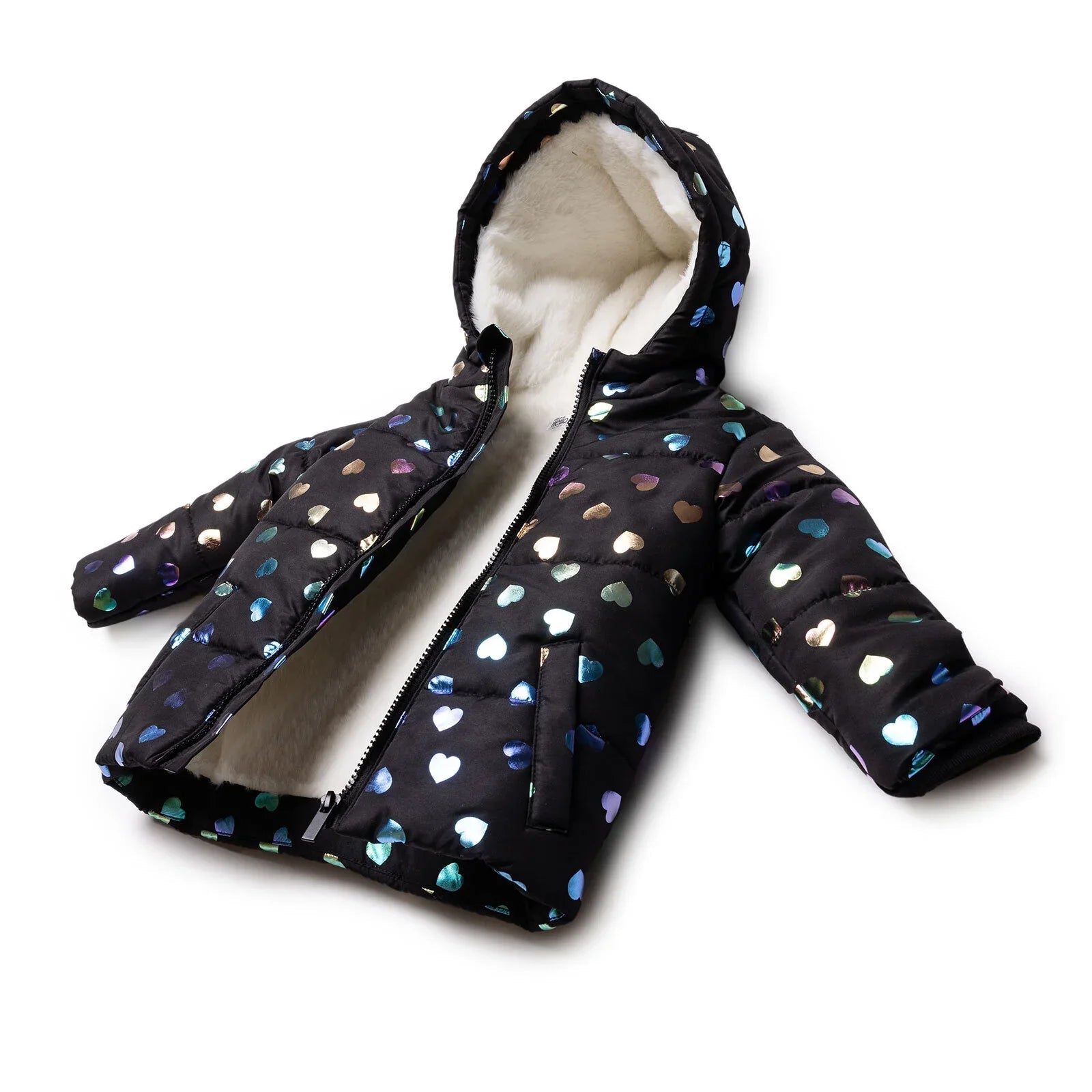 HelloBaby Coat - Black Printed - mezetto ebebek ebebek