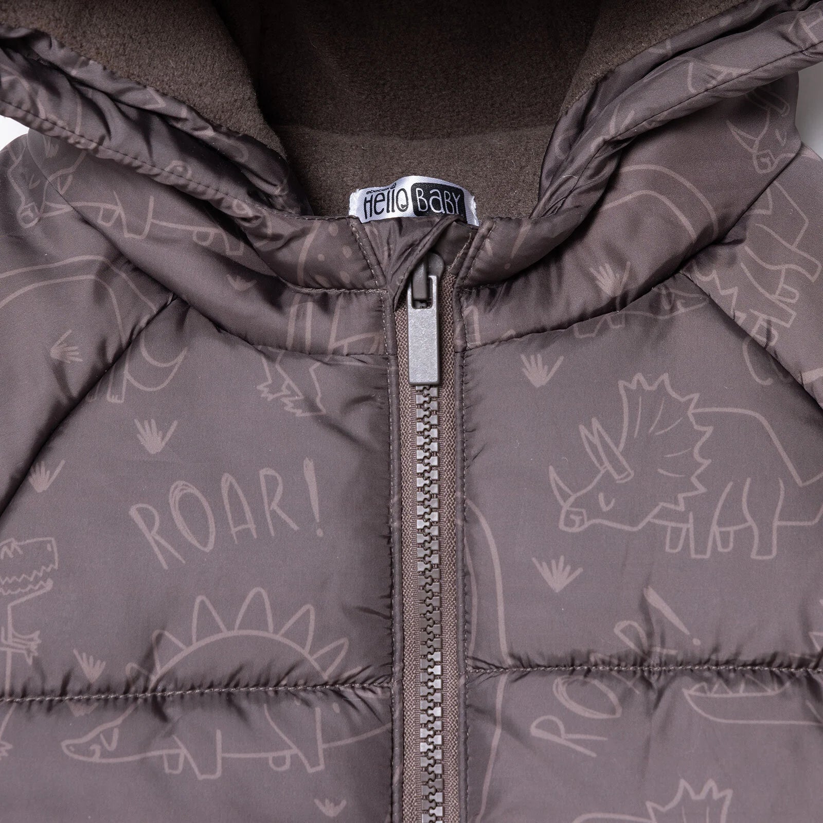 HelloBaby Coat - Brown Printed - mezetto ebebek ebebek