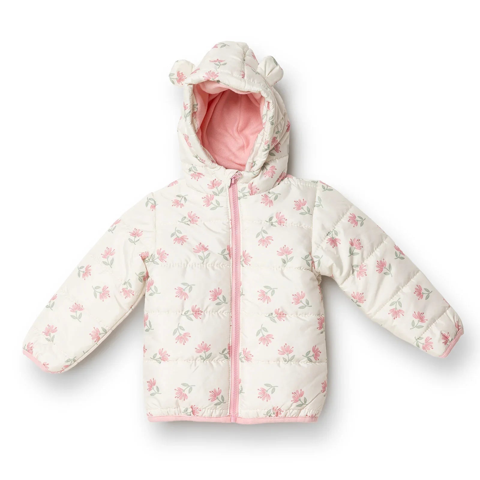 HelloBaby Floral Printed Girl Coat - Printed - mezetto ebebek ebebek