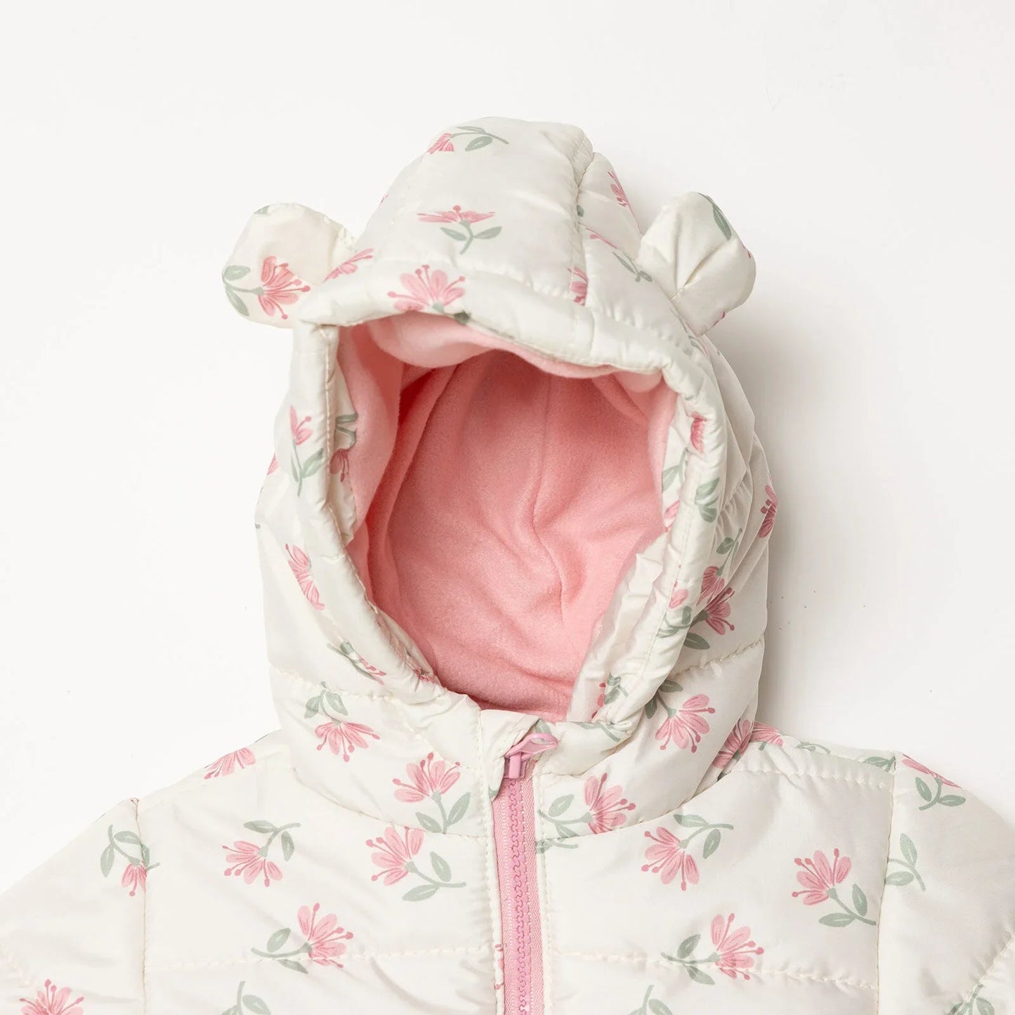 HelloBaby Floral Printed Girl Coat - Printed - mezetto ebebek ebebek