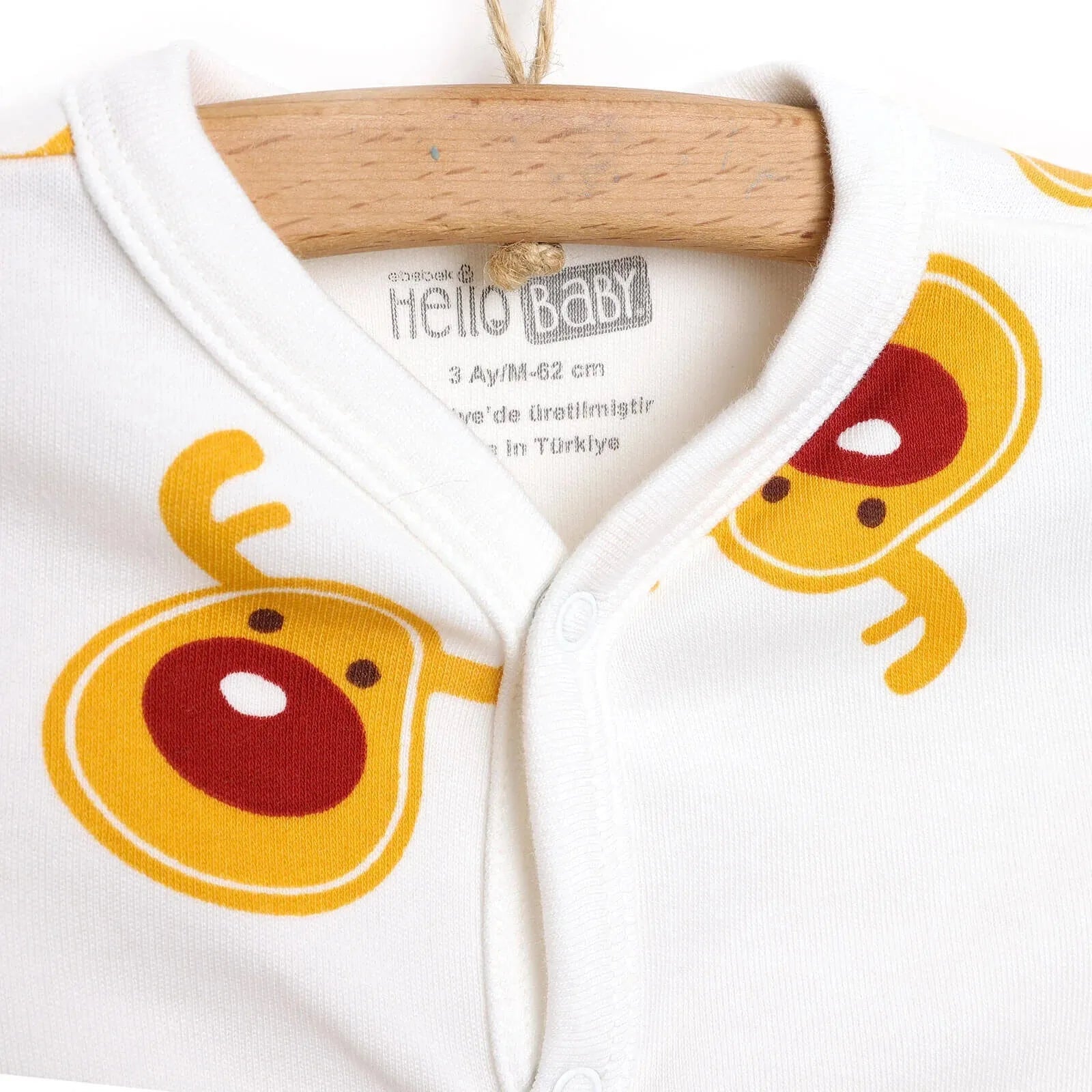 HelloBaby Footed Jumpsuit with Hat - mezetto ebebek ebebek