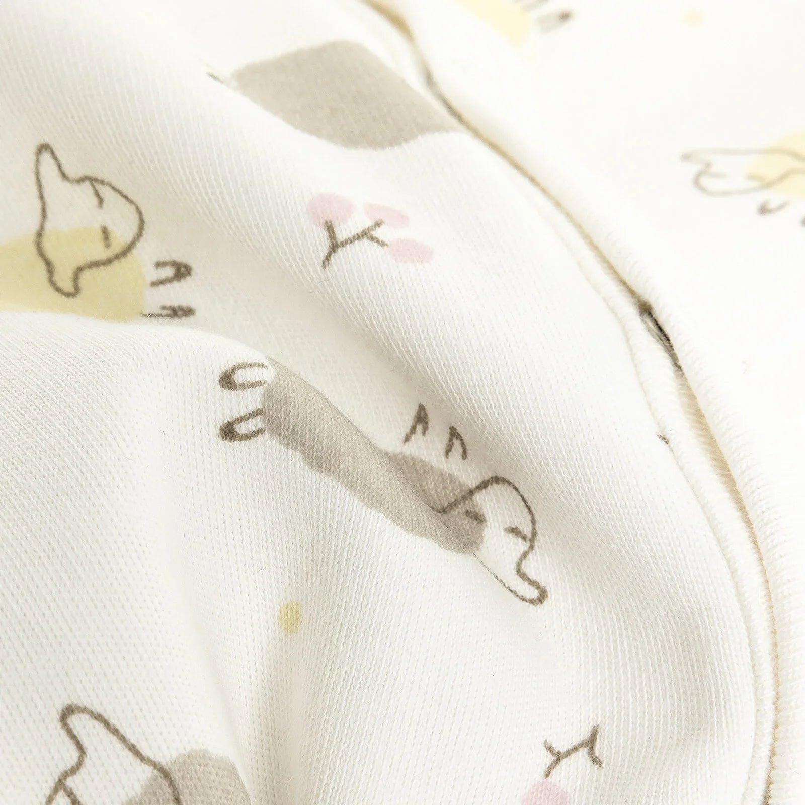 HelloBaby Footed Jumpsuit with Hat - Ecru - mezetto ebebek ebebek