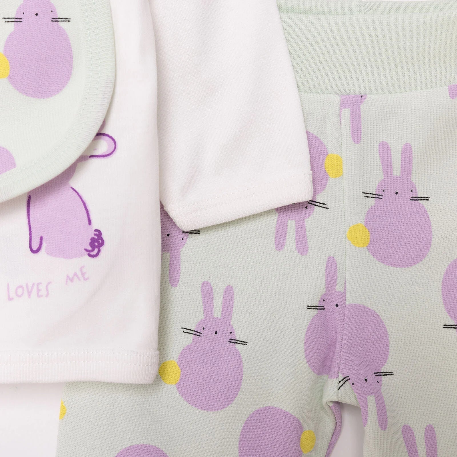 HelloBaby Girl 5 Piece Newborn Set - Ecru - mezetto ebebek ebebek