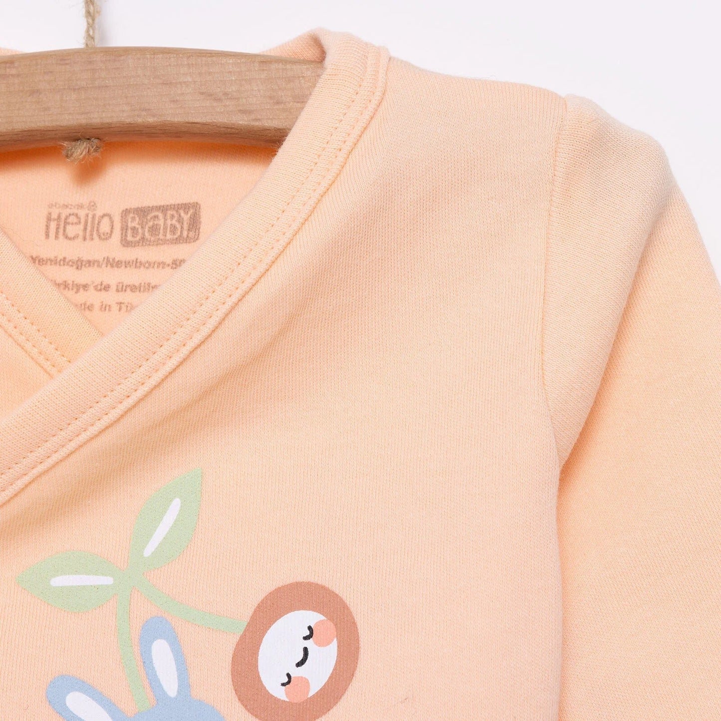 HelloBaby Girl 5 Piece Newborn Set - Salmon - mezetto ebebek ebebek