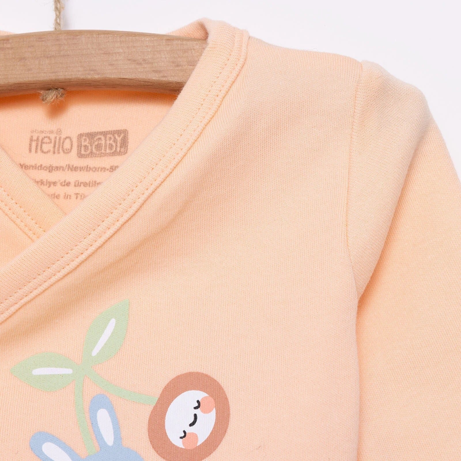 HelloBaby Girl 5 Piece Newborn Set - Salmon - mezetto ebebek ebebek