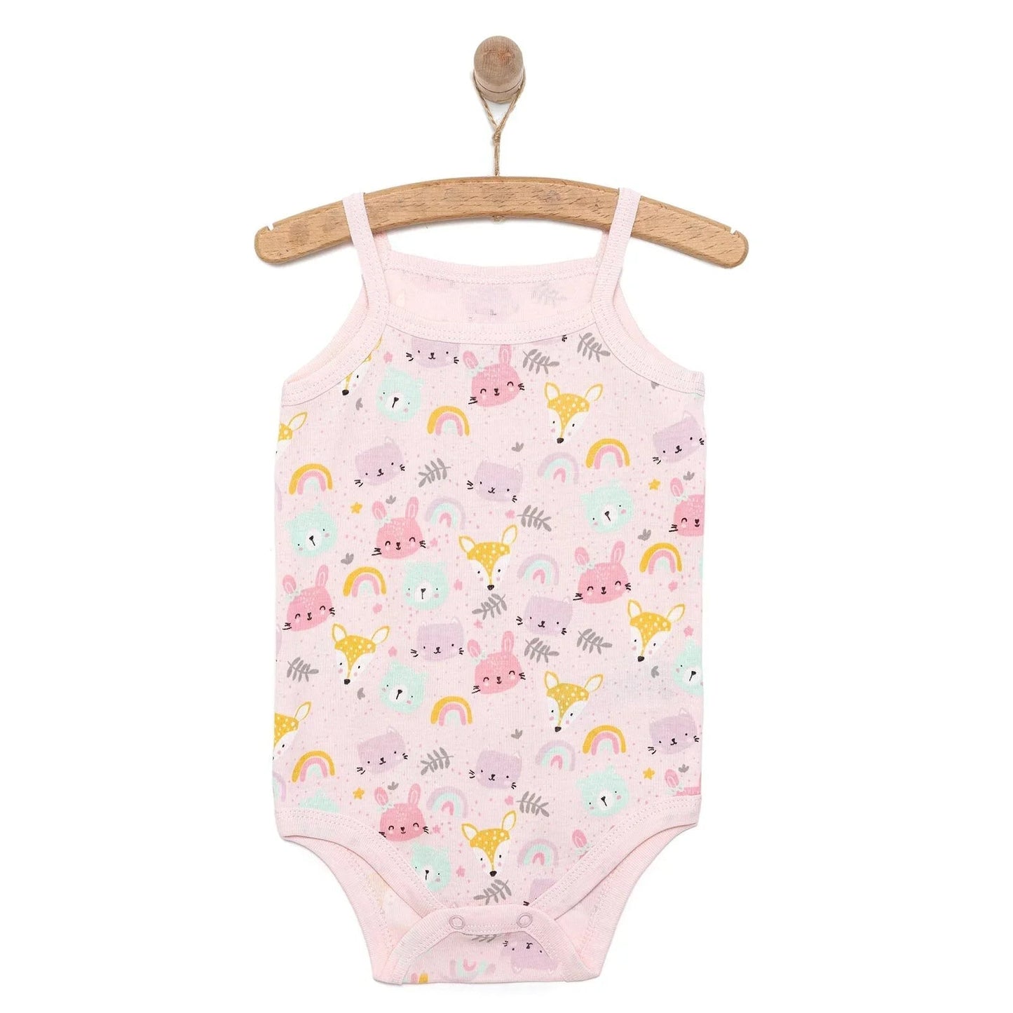 HelloBaby Girl Athlete Bodysuit - Pink - mezetto ebebek ebebek