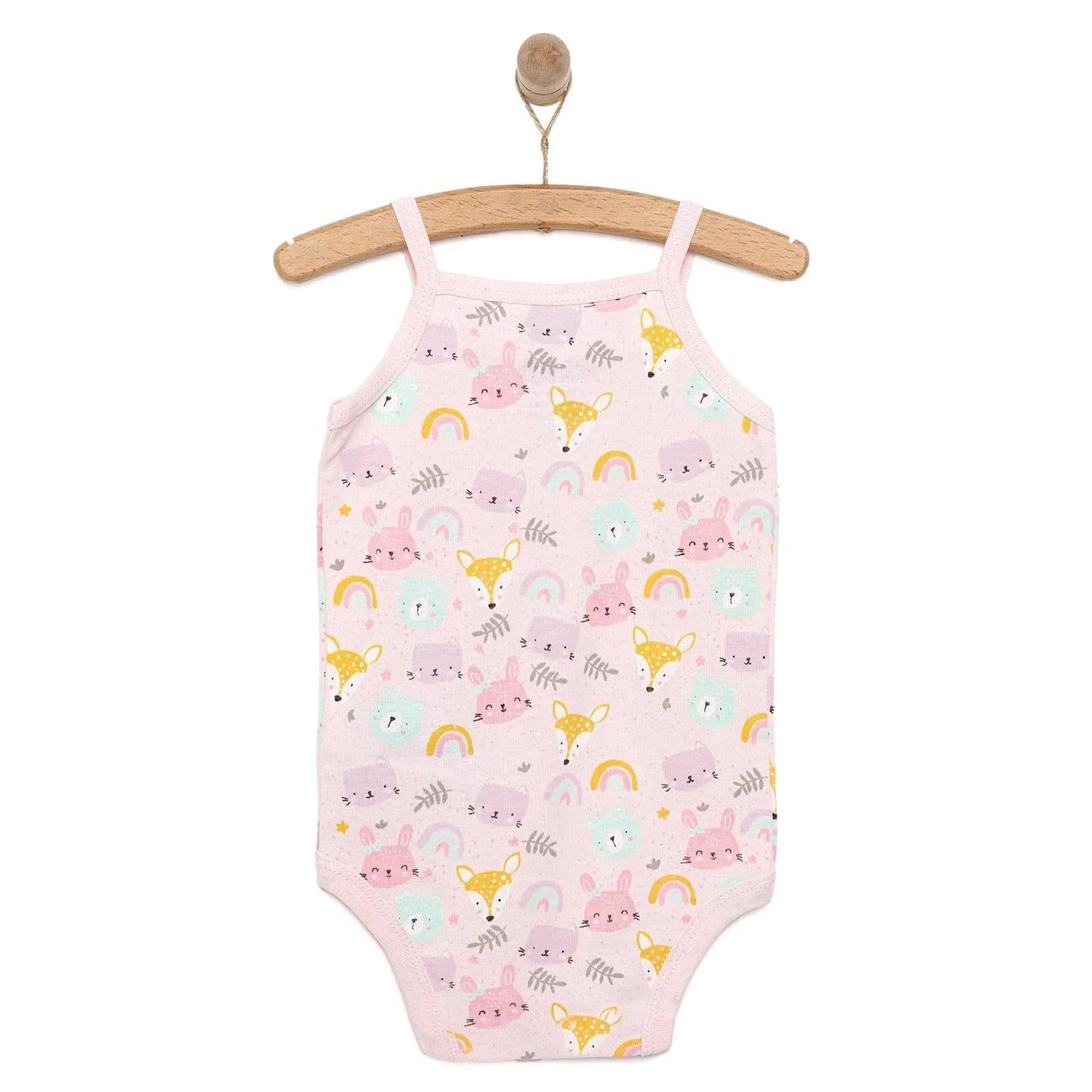 HelloBaby Girl Athlete Bodysuit - Pink - mezetto ebebek ebebek