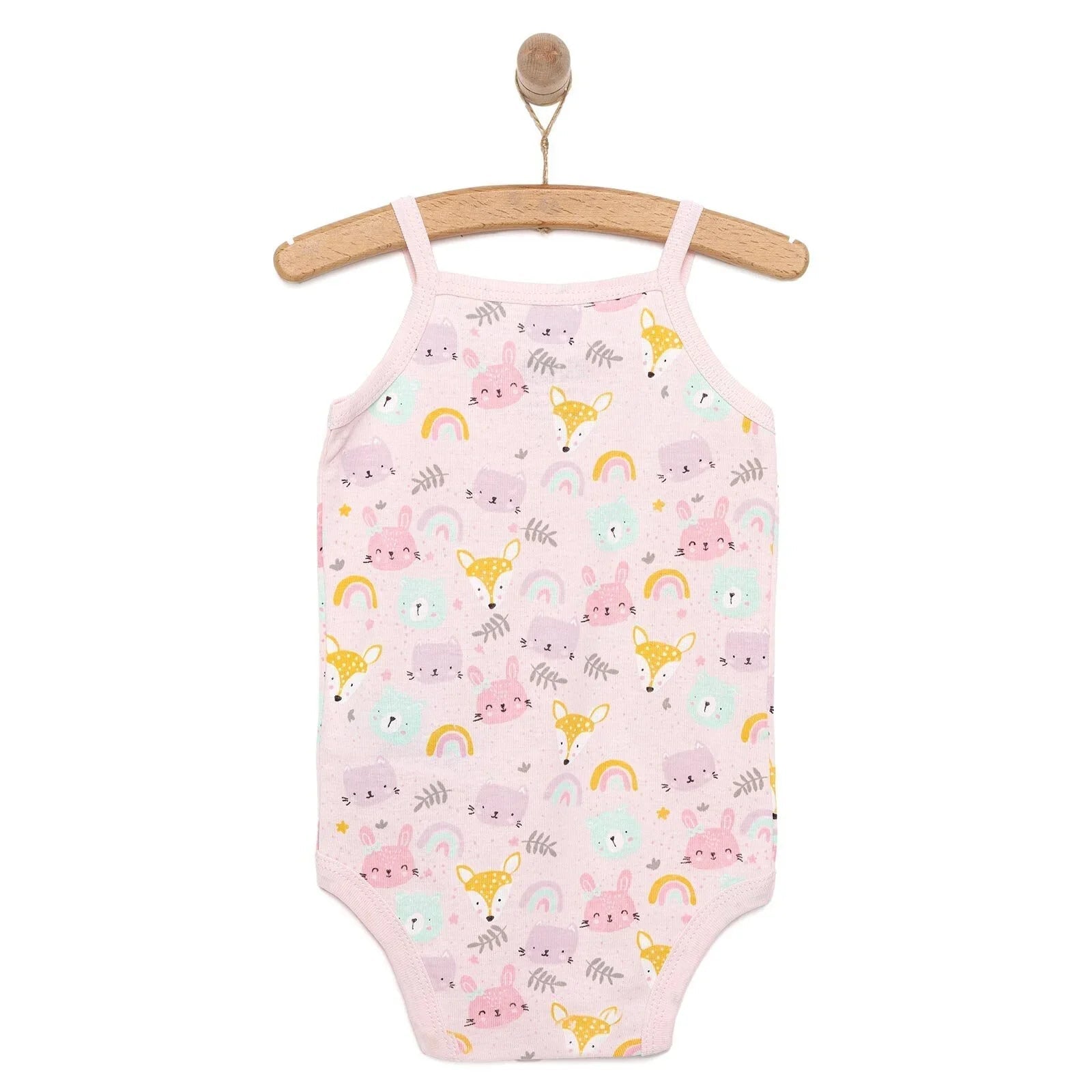 HelloBaby Girl Athlete Bodysuit - Pink - mezetto ebebek ebebek