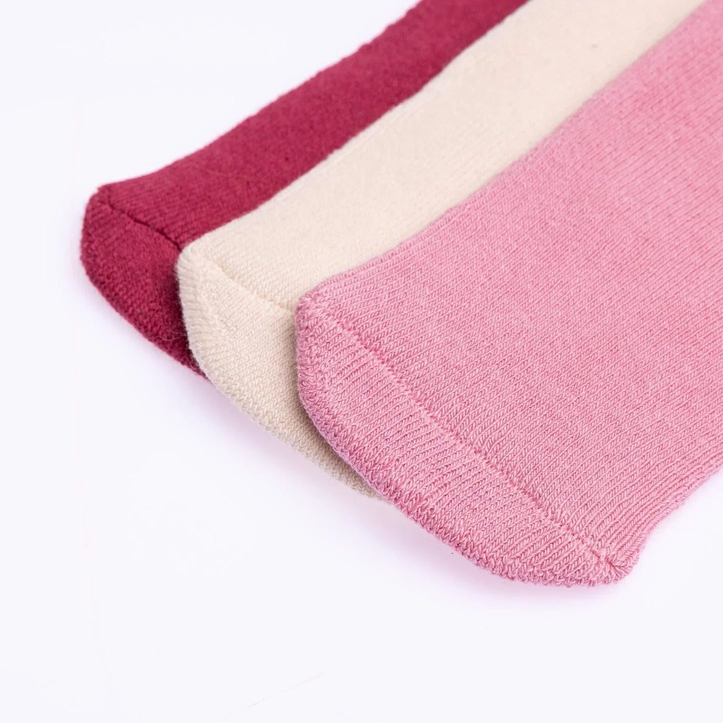 HelloBaby Girl Chenille Socks 3 Pack - Light Rose - mezetto ebebek ebebek