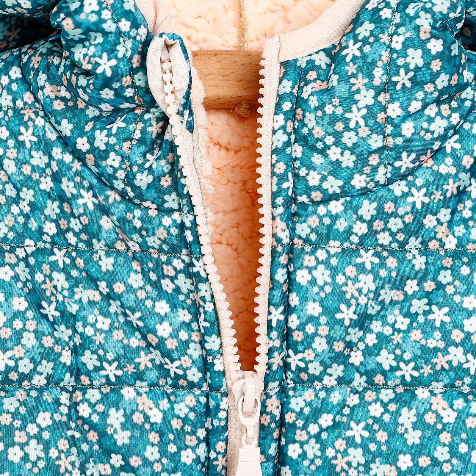 HelloBaby Girl Coat - Dark Green - mezetto ebebek ebebek