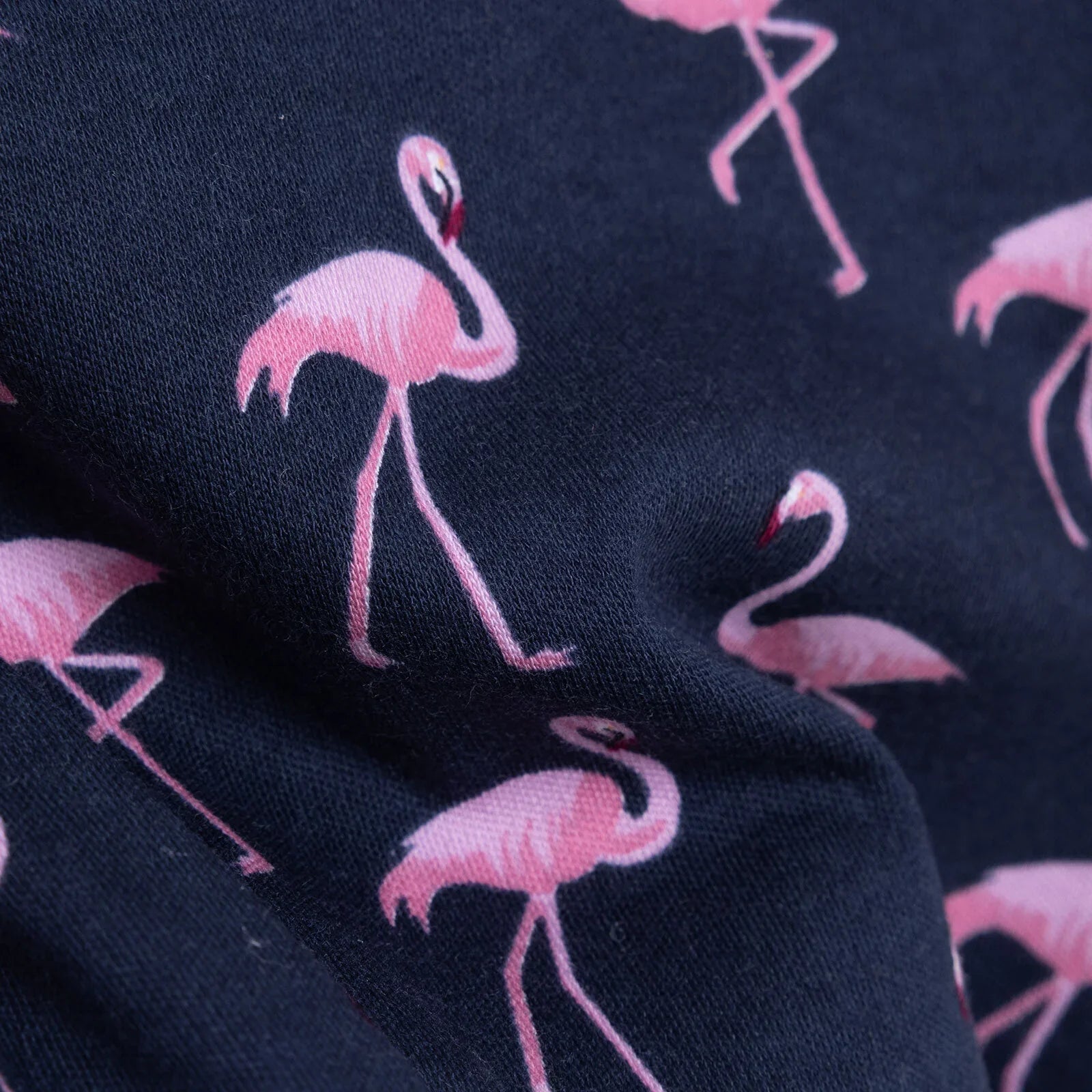 HelloBaby Girl Flamingo Printed 2 - Pack Long Sleeve Body - Navy Blue - mezetto ebebek ebebek