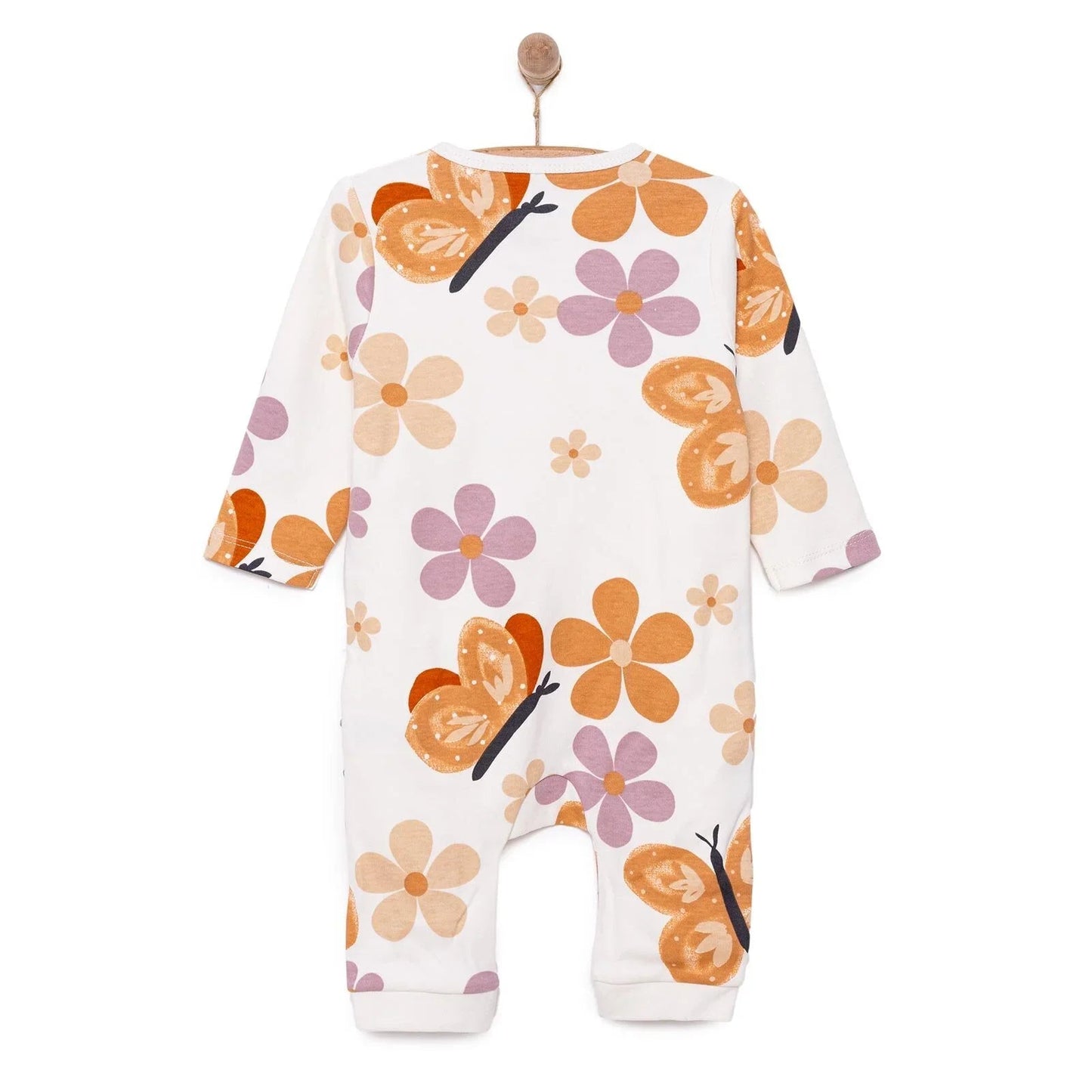 HelloBaby Girl Jumpsuit - Beige - mezetto ebebek ebebek
