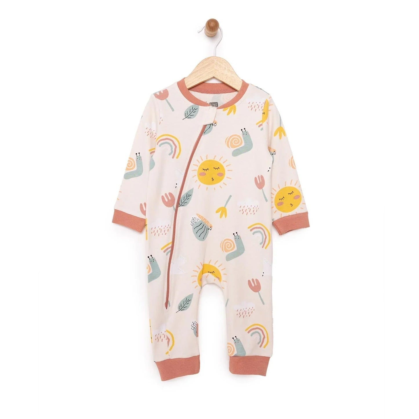 HelloBaby Girl Jumpsuit - Beige - mezetto ebebek ebebek