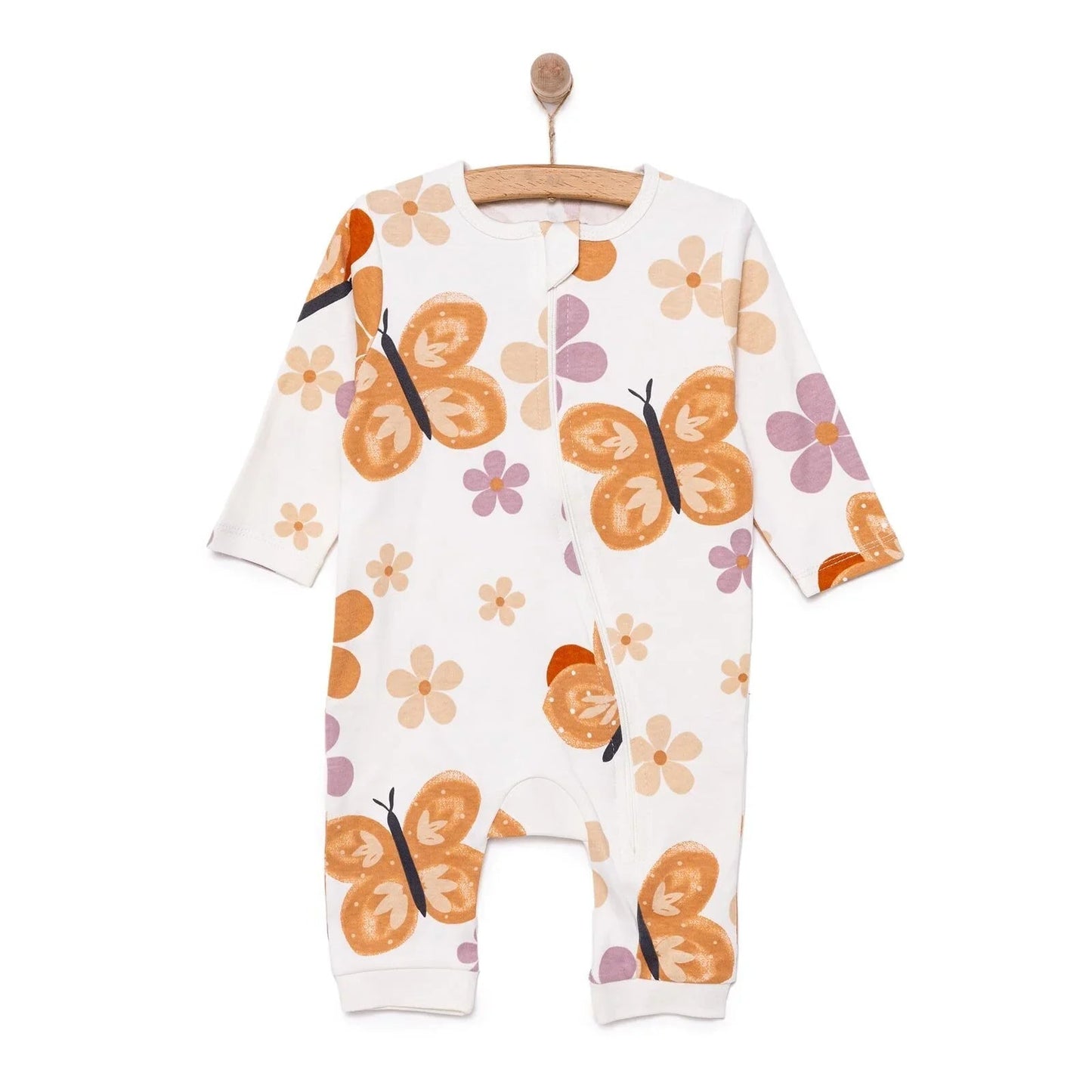 HelloBaby Girl Jumpsuit - Beige - mezetto ebebek ebebek