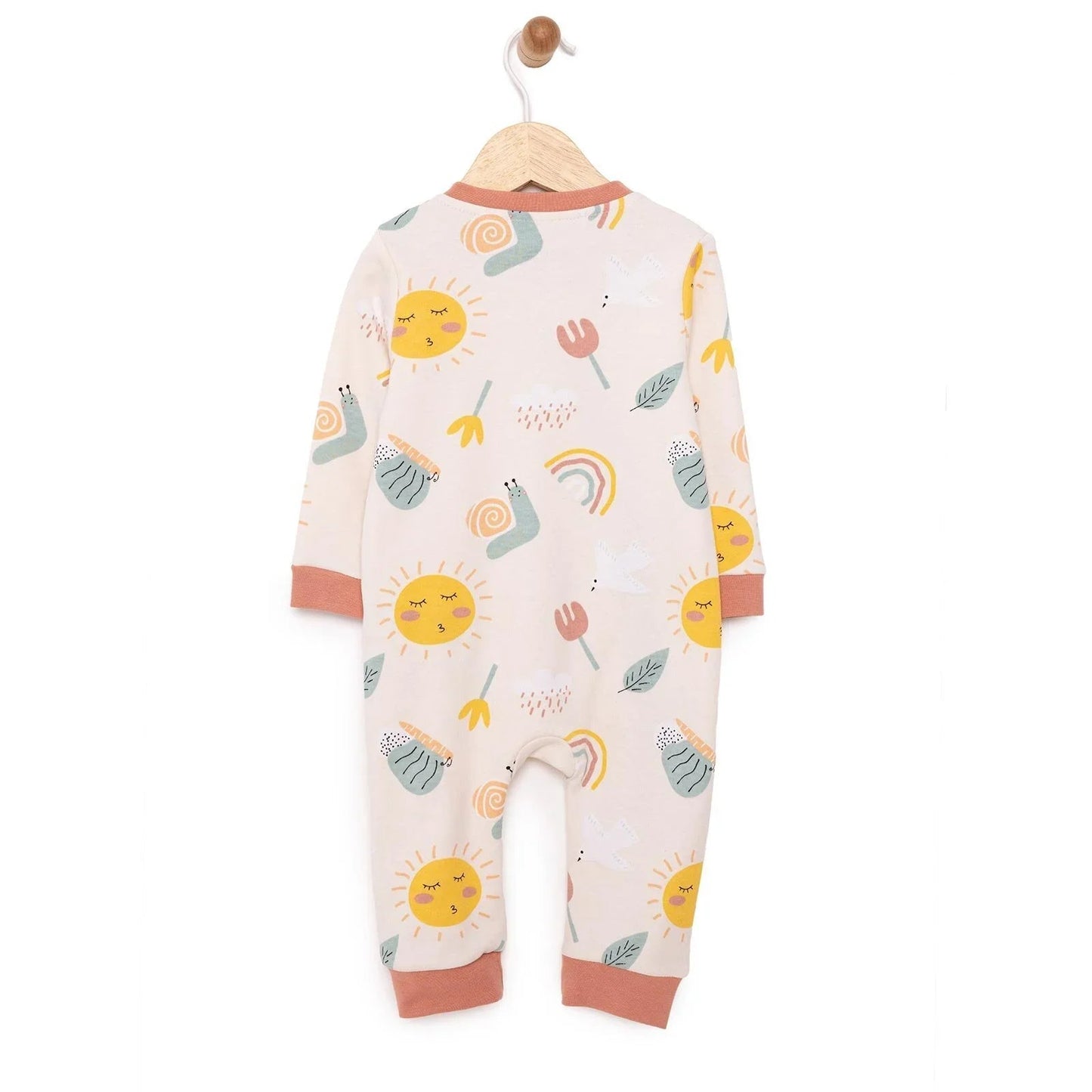 HelloBaby Girl Jumpsuit - Beige - mezetto ebebek ebebek