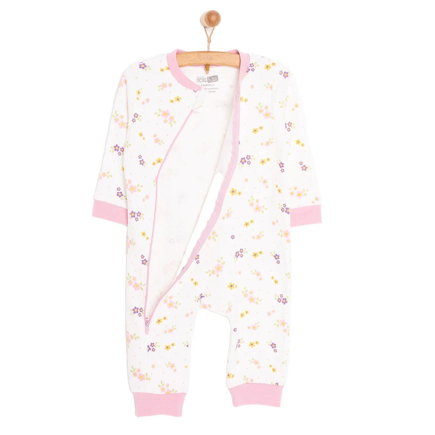 HelloBaby Girl Jumpsuit - Ecru - mezetto ebebek ebebek