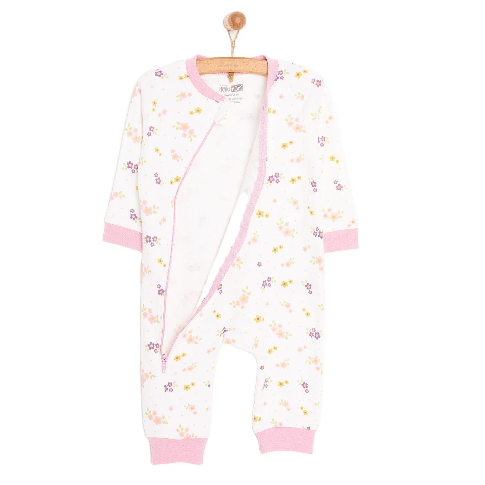 HelloBaby Girl Jumpsuit - Ecru - mezetto ebebek ebebek