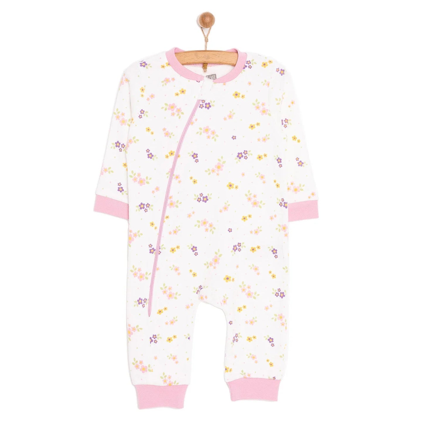 HelloBaby Girl Jumpsuit - Ecru - mezetto ebebek ebebek