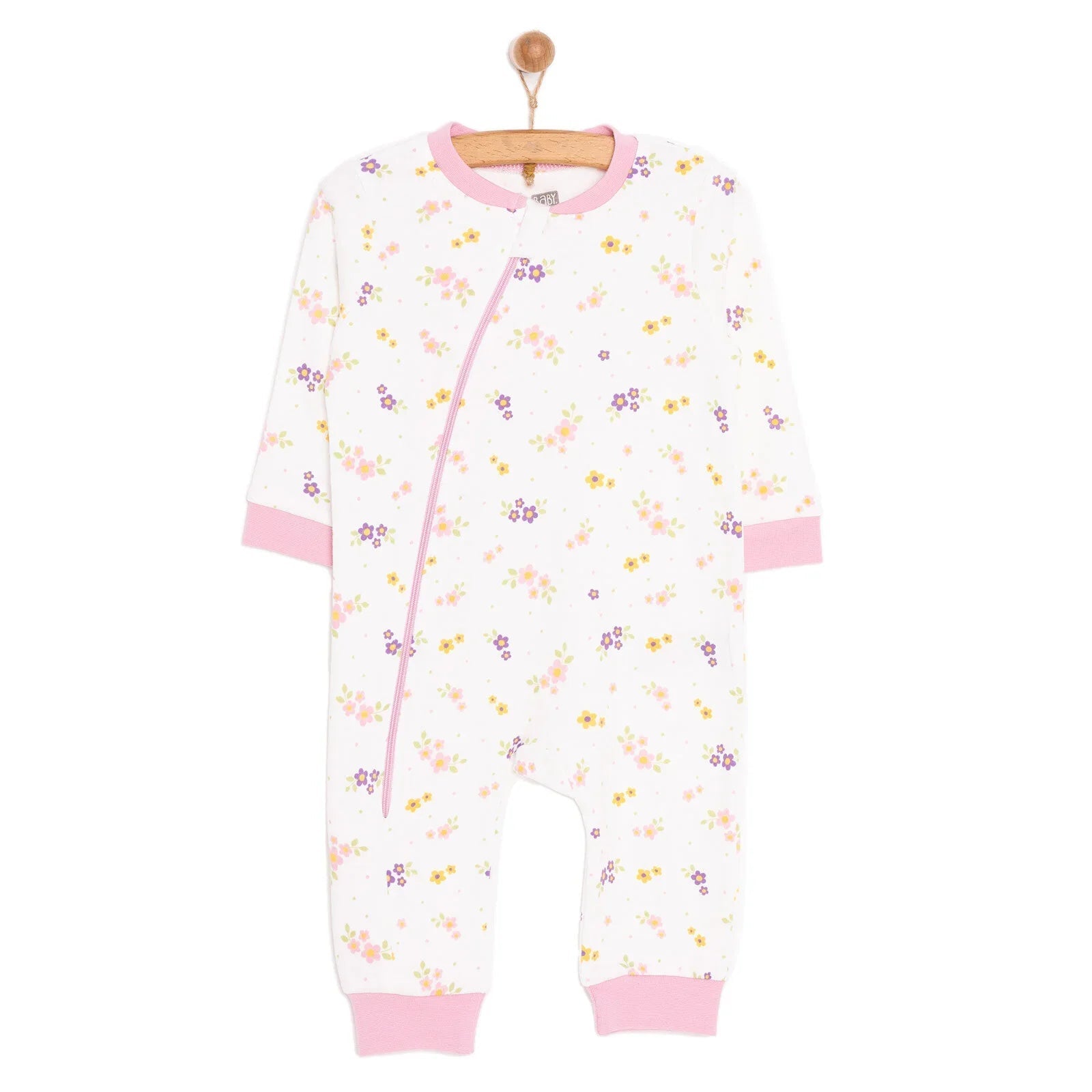 HelloBaby Girl Jumpsuit - Ecru - mezetto ebebek ebebek