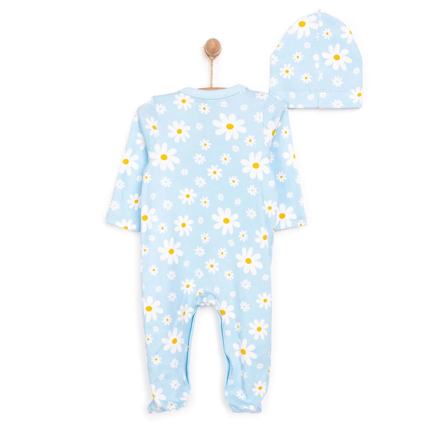 HelloBaby Girl Jumpsuit - Hat - Blue - mezetto ebebek ebebek