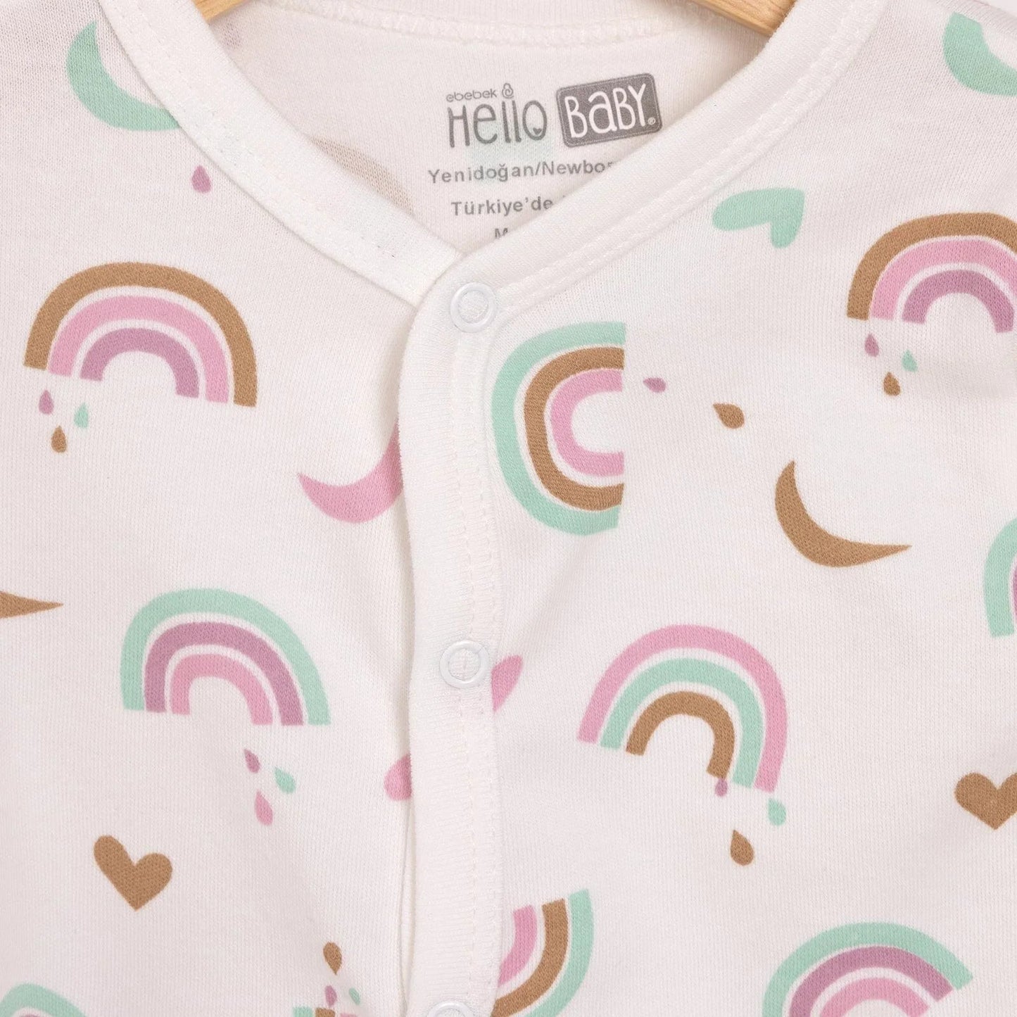 HelloBaby Girl Jumpsuit - Hat - Ecru - mezetto ebebek ebebek