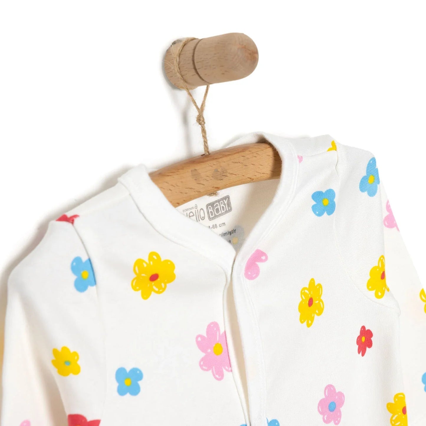 HelloBaby Girl Jumpsuit & Hat - Yellow - mezetto ebebek ebebek