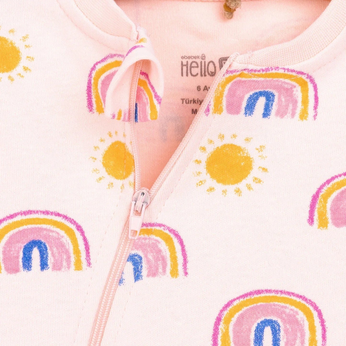 HelloBaby Girl Jumpsuit - Light Pink - mezetto ebebek ebebek