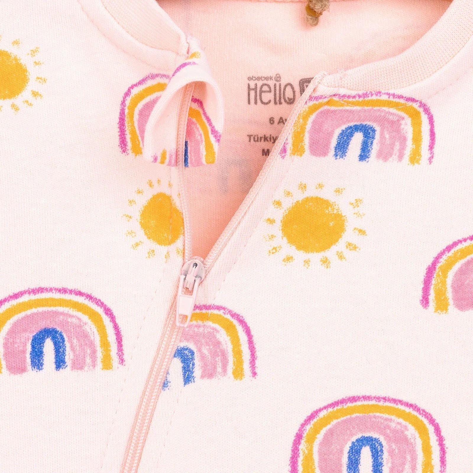 HelloBaby Girl Jumpsuit - Light Pink - mezetto ebebek ebebek